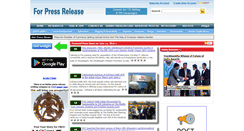Desktop Screenshot of forpressrelease.com